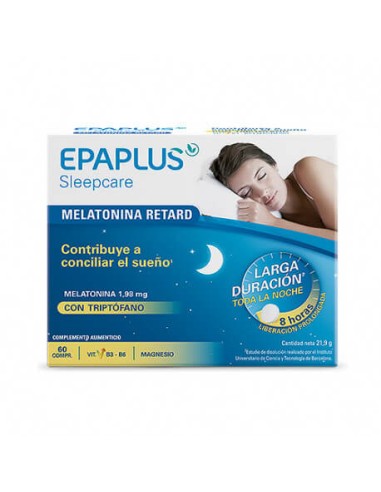 EPAPLUS SLEEPCARE MELATONINA RETARD CON TRIPTOFANO 1.98 MG 60 COMPRIMIDOS