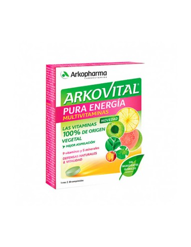 arkovital pura energía 30 comprimidos