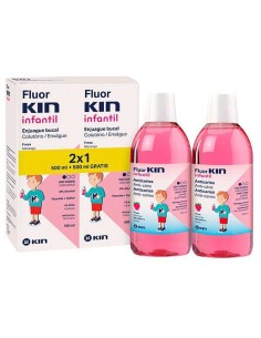 PACK FLUOR KIN INFANTIL ENJUAGUE 500ML 2X1