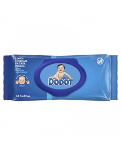 DODOT AZUL TOALLITAS HUMEDAS PARA BEBES 64 UNIDADES