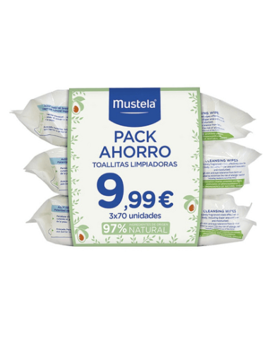 MUSTELA TOALLITAS PACK ECONOMICO 210 UNID.