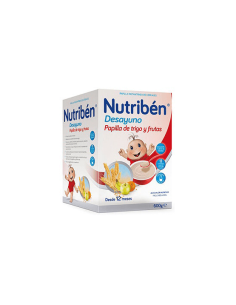 NUTRIBEN DESAYUNO PAPILLA DE TRIGO CON FRUTA 600