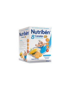 NUTRIBEN PAPILLA 8 CEREALES GALLETAS MARIA 600 G