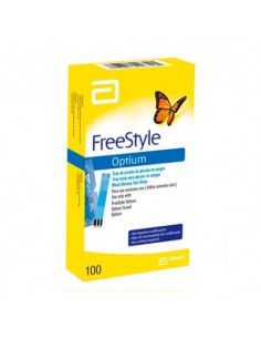 FREESTYLE OPTIUM TIRAS REACTIVA GLUCEMIA 100 UND