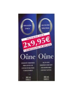 OUNE SOLUCION UNICA LENTES BLANDAS 360ML X 2UND