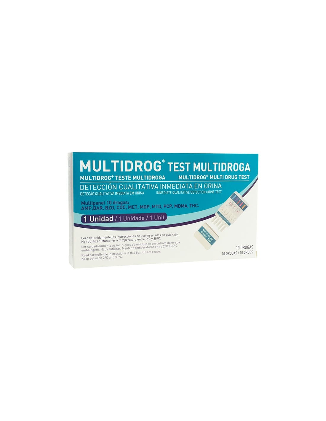 TEST MULTIDROG PANEL 10 DROGAS 1 UND.R/532675