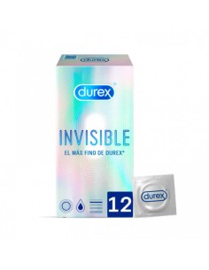 DUREX PRESERVATIVO INVISIBLE EXTRA FINO SENSITIVO 12 UNIDADES