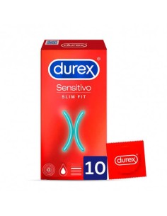 DUREX SENSITIVO SLIM FIT PRESERVATIVOS 10 U