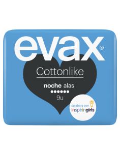 EVAX COTTONLIKE ALAS NOCHE COMPRESAS