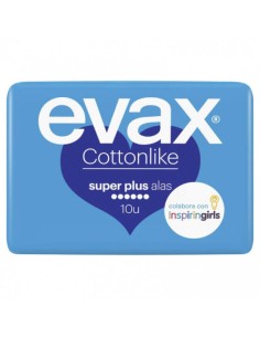 EVAX COTTONLIKE SUPERPLUS ALAS COMPRESAS 10 UND