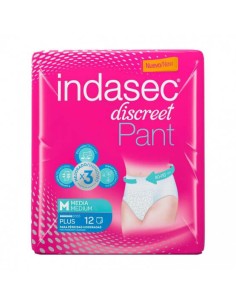 INDASEC DISCREET PANT PLUS TALLA M 12 UND