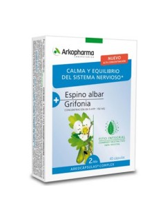 ARKOPHARMA ESPINO ALBAR + GRIFONIA 40 CÁPSULAS