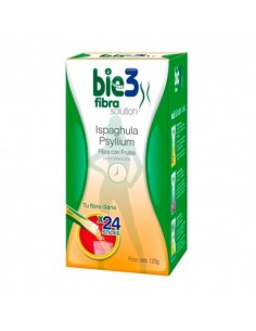 BIE3 FIBRA CON FRUTAS SABOR MELOCOTON 24 STICKS