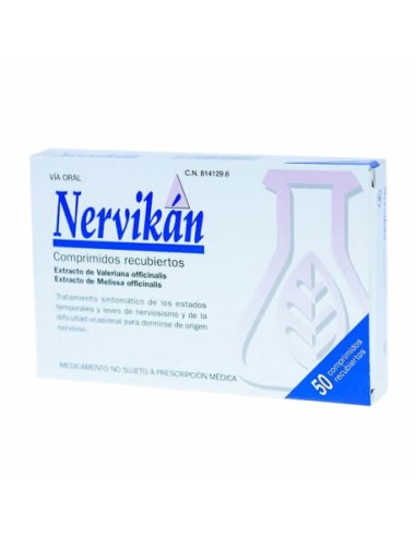 NERVIKAN 160 mg/80 mg 50 COMPRIMIDOS RECUBIERTOS