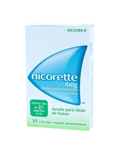 NICORETTE 4 mg 30 CHICLES MEDICAMENTOSOS