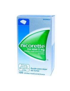 NICORETTE ICE MINT 2 mg 105 CHICLES MEDICAMENTOSOS