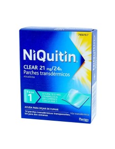 NIQUITIN CLEAR 21 MG/24 H 14 PARCHES TRANSDERMICOS 114 MG