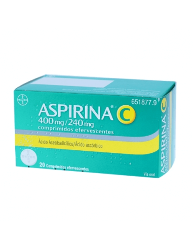 aspirina 20 comprimidos efervescentes
