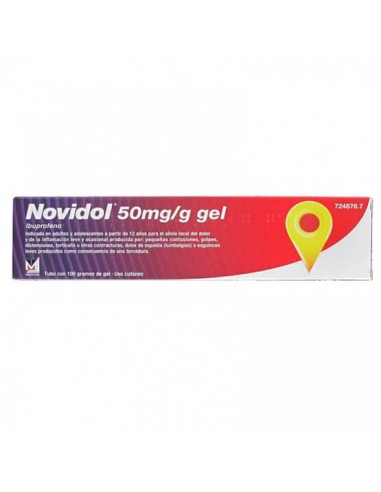 NOVIDOL 50 mg/g GEL CUTANEO 1 TUBO 100 g