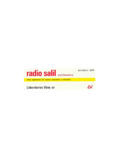 RADIO SALIL ANTIINFLAMATORIO CREMA 1 TUBO 30 g