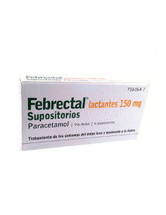 FEBRECTAL LACTANTES 150 MG 6 SUPOSITORIOS