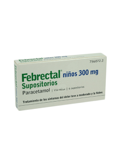 FEBRECTAL NIÑOS 300 MG 6 SUPOSITORIOS