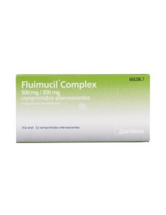 FLUIMUCIL COMPLEX 500 mg/200 mg 12 COMPRIMIDOS EFERVESCENTES