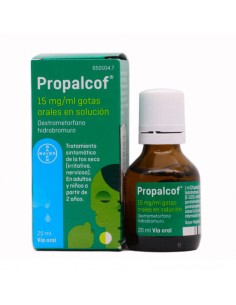 PROPALCOF 15 mg/ml GOTAS ORALES EN SOLUCION 1 FRASCO 20 ml