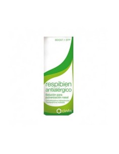 RESPIBIEN ANTIALERGICO 0,5 mg/ml + 0,5 mg/ml SOLUCION PARA PULVERIZACION NASAL 1 FRASCO 15 ml
