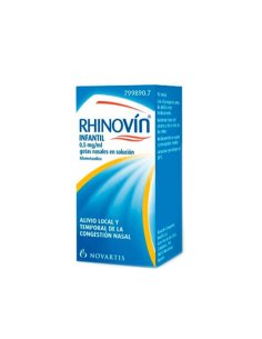 RHINOVIN INFANTIL 0,5 MG/ML GOTAS NASALES EN SOLUCION 1 FRASCO 10 ML