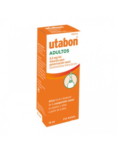 UTABON ADULTOS 0,5 mg/ml SOLUCION PARA PULVERIZACION NASAL 1 FRASCO 15 ml