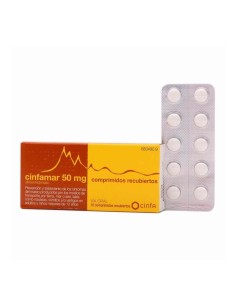 CINFAMAR 50 MG 10 COMPRIMIDOS RECUBIERTOS