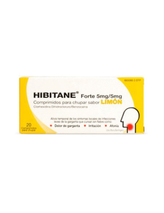 HIBITANE 5 mg/5 mg 20 COMPRIMIDOS PARA CHUPAR (SABOR LIMON)
