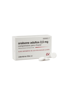 ORALSONE ADULTOS 2,5 mg 12 COMPRIMIDOS PARA CHUPAR