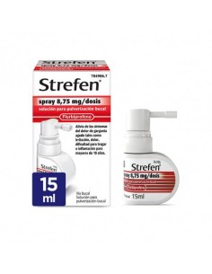 STREFEN SPRAY 8,75 mg/DOSIS SOLUCION PARA PULVERIZACION BUCAL 1 FRASCO 15 ml (SABOR MENTA)