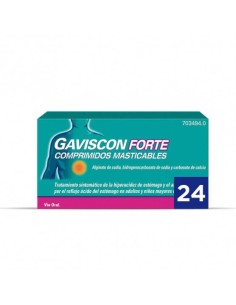 GAVISCON FORTE 24 COMPRIMIDOS MASTICABLES