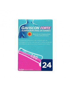 GAVISCON FORTE 24 SOBRES SUSPENSION ORAL 10 ML