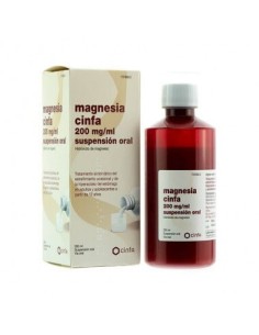 MAGNESIA CINFA 200 mg/ml SUSPENSION ORAL 1 FRASCO 260 ml