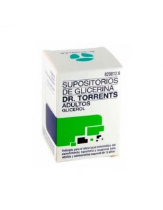 SUPOSITORIOS DE GLICERINA DR. TORRENTS ADULTOS 3,27 g 12 SUPOSITORIOS