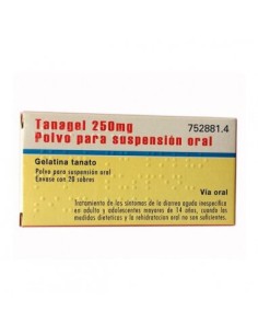 TANAGEL 250 mg 20 SOBRES POLVO PARA SUSPENSION ORAL