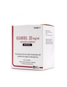REGAXIDIL 20 MG/ML SOLUCION CUTANEA 4 FRASCOS 60 ML