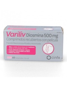 VARILIV DIOSMINA 500 MG 60 COMPRIMIDOS RECUBIERTOS
