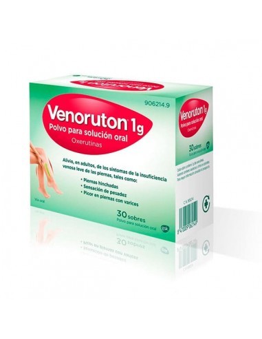 VENORUTON 1 g 30 SOBRES POLVO PARA SOLUCION ORAL