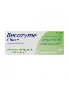 BECOZYME C FORTE 30 COMPRIMIDOS RECUBIERTOS