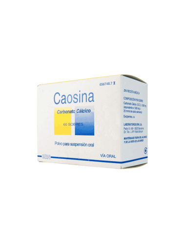 CAOSINA 2500 mg (1000 mg Ca) 60 SOBRES POLVO PARA SUSPENSION ORAL