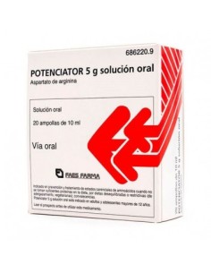 POTENCIATOR 5 g 20 AMPOLLAS BEBIBLES SOLUCION ORAL 10 ml