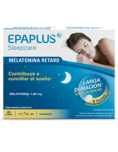 EPAPLUS SLEEPCARE MELATONINA RETARD 60 COMPRIMIDOS