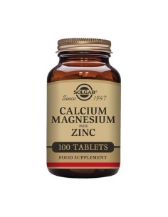 CALCIO + MAGNESIO PLUS ZINC 100 COMPRIMIDOS SOLGAR