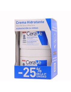 CERAVE DUPLO CREMA HIDRATANTE 340G 25% DESCUENTO EN 2ª UNIDAD