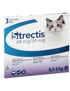 STRECTIS GATOS 0,5-5 KG 3 PIPETAS CEVA